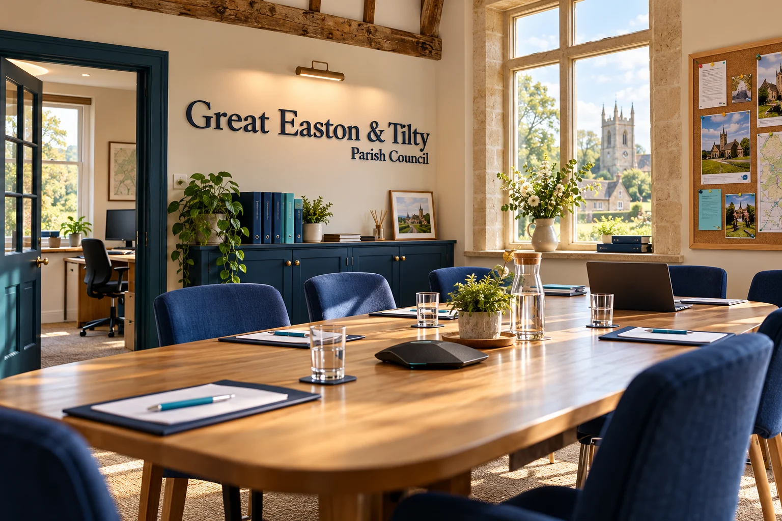 Great Easton and Tilty Parish Council meeting room